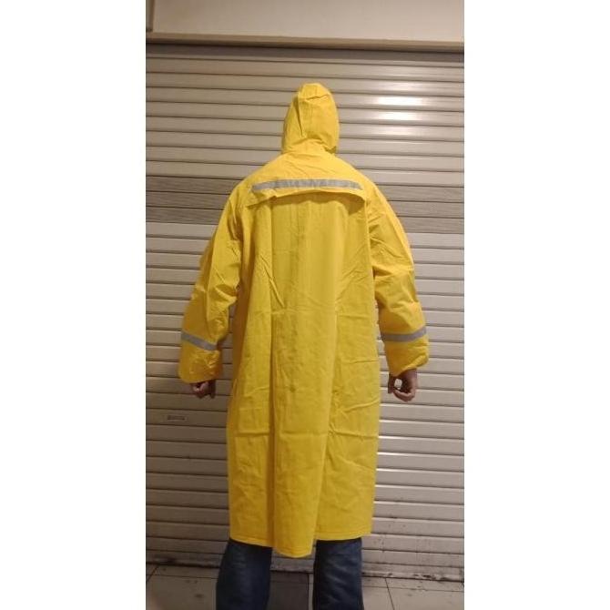  JAS HUJAN PROYEK PONCO KUNING / RAIN COAT TERUSAN YELLOW -