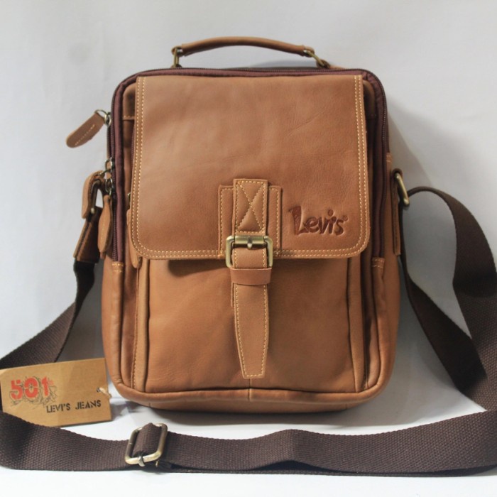 ✨Ready Tas Pria Kulit Asli/Tas Selempang Kulit Asli Impor/Tas Fashion Impor Berkualitas