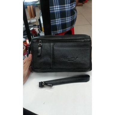 ✨Original Hand Bag Kulit 2249 Tas Tangan PriaTas Jinjing PriaDompet Hp/Tab Bisa Sameday