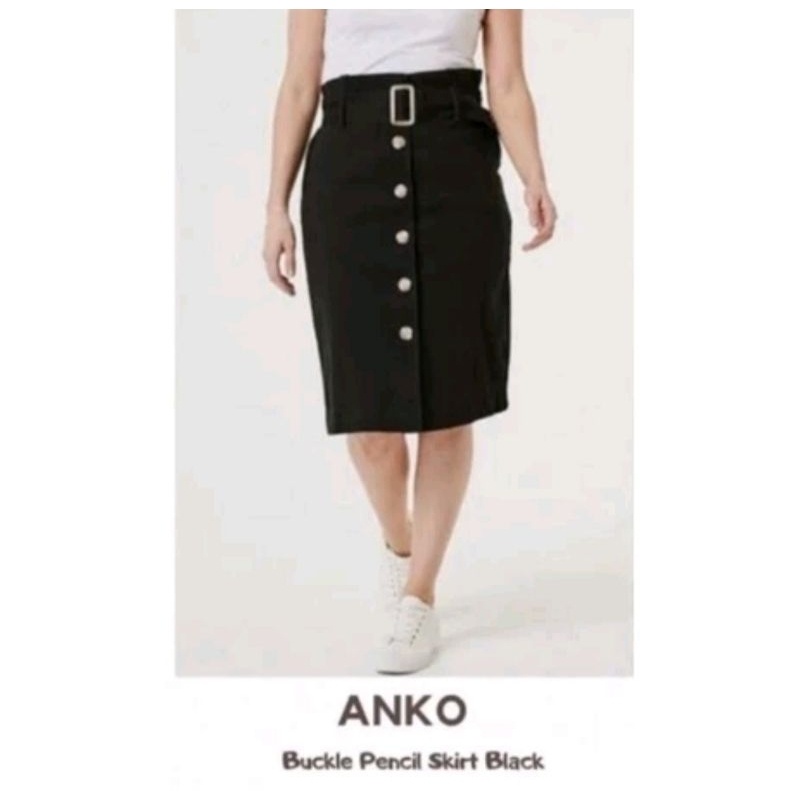[NEW COLLECTIONS] BEST SELLER Anko rok skirt kancing depan