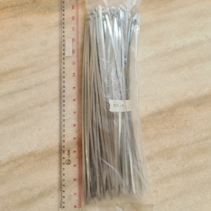 

✨Sale Stainless Steel Cable Ties L: 36.2Cm 362Mm 100 Piece Kabel Ties Terbatas