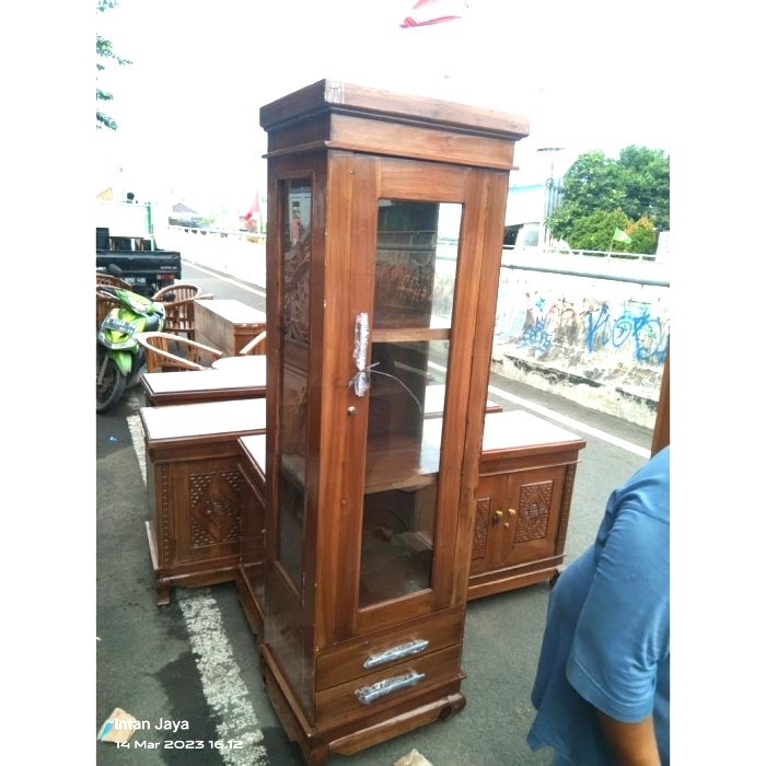 

✨Sale Lemari Buku Kayu Minimalis 1 Pintu Terbaru