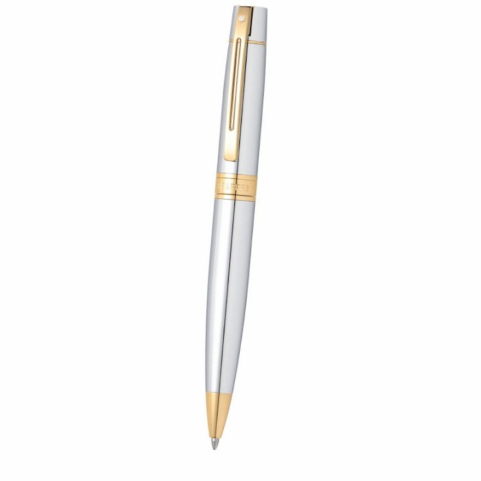 

✨Sale Sheaffer® Sgc300 - 9342 Brush Chrome With 22K Gold Clip Ballpoint Limited