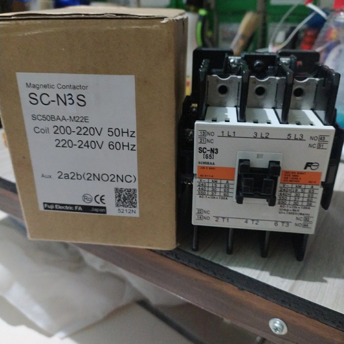✨Original Kontaktor Fuji Sc-N3S Sc-N3 220V Bisa Gojek