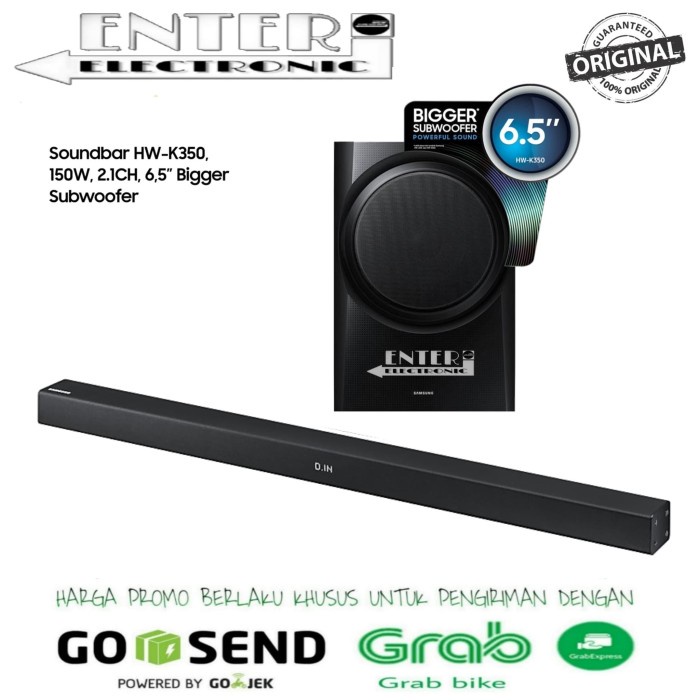 ✨Ori Samsung Soundbar Hw K350 - Speaker Wireless Soundbar 2.1Ch 150W Hwk350 Bisa Gojek