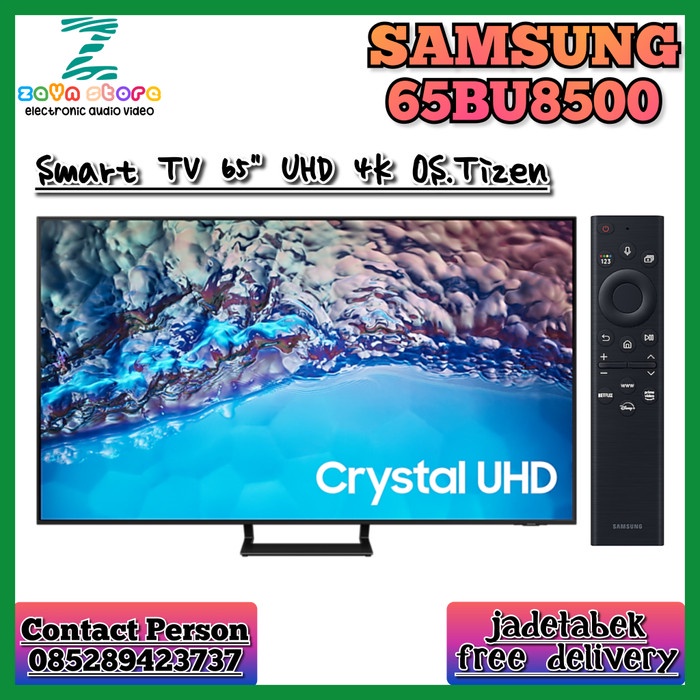 ✨Ori Samsung 65Bu8500 Crystal Uhd Smart Tv 65 Inch / Ua65Bu8500 Terbaru