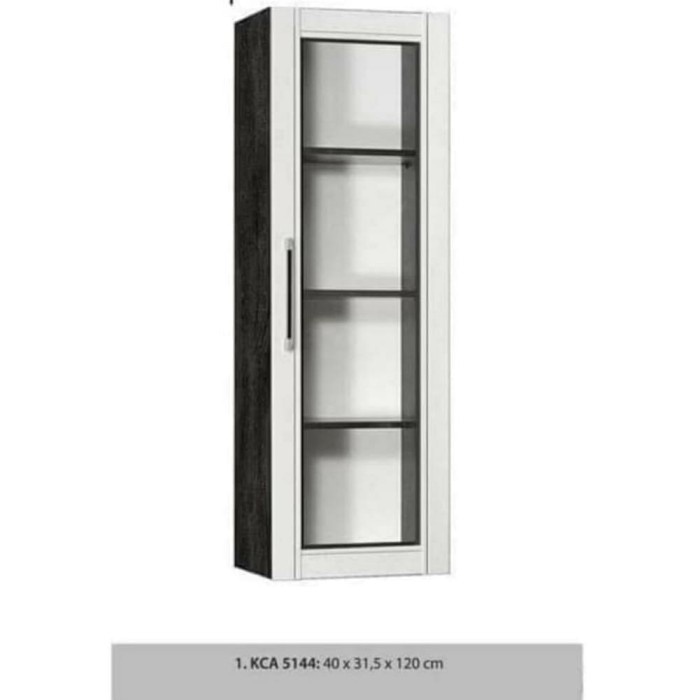 ✨Ori Rak Piring Lemari Gantung Dapur Kitchen Set Atas Pintu 1 Kaca 5144 Limited