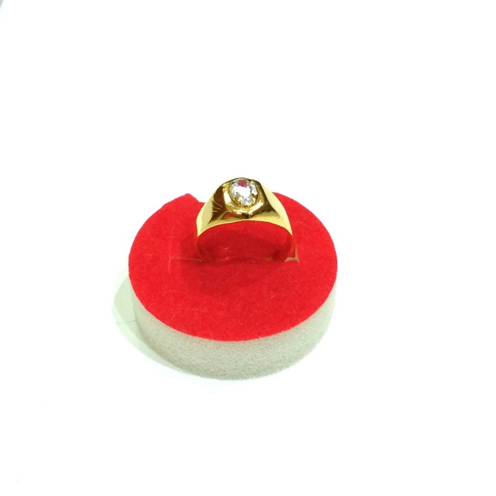 ✨Ori Cincin Anak Laki Laki Emas Kadar 375 Mata Putih Bisa Sameday
