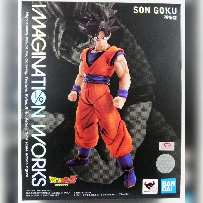 ✨New Ori Bandai Imagination Works Dragon Ball Z Son Goku 1/9 With Book Terbaru