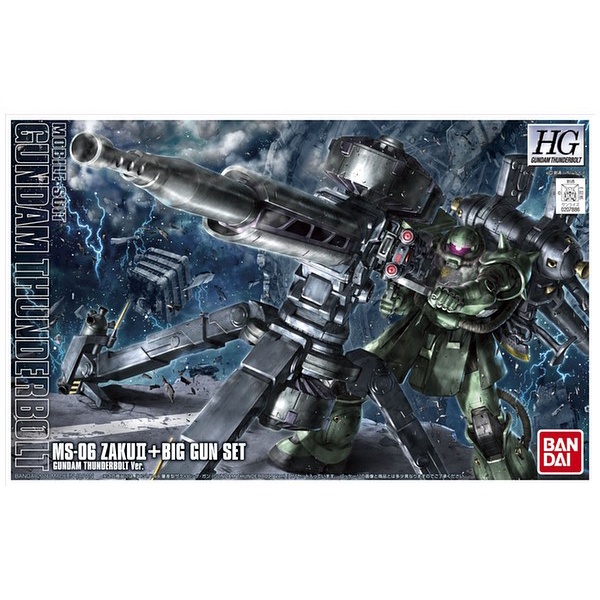 ✨New Hg 1/144 Zaku Ii  Big Gun Set Thunderbolt Anime Ver Limited