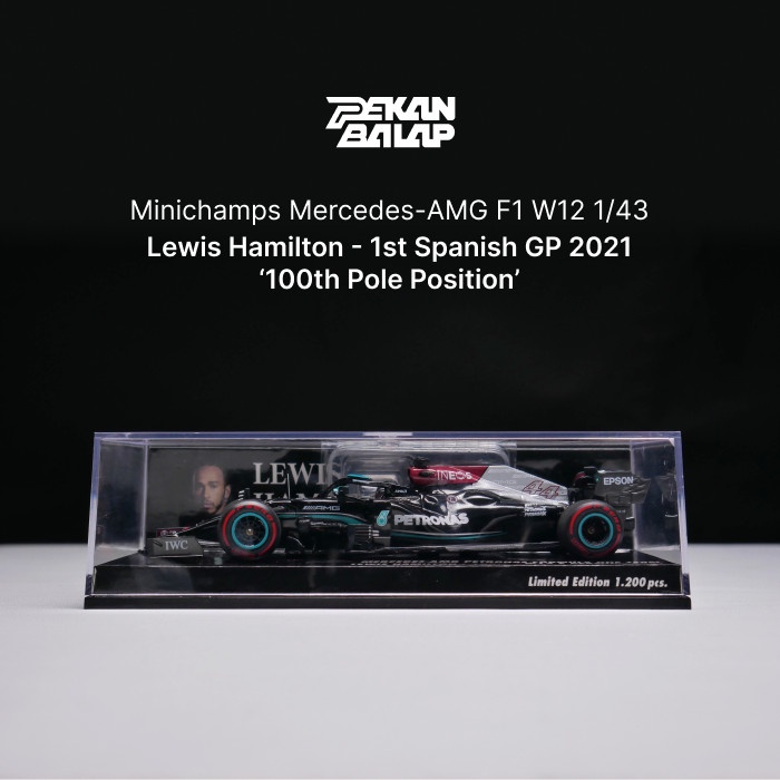 ✨New Diecast F1 Minichamps 1:43 Mercedes-Amg Lewis Hamilton 2021 Bisa Gojek