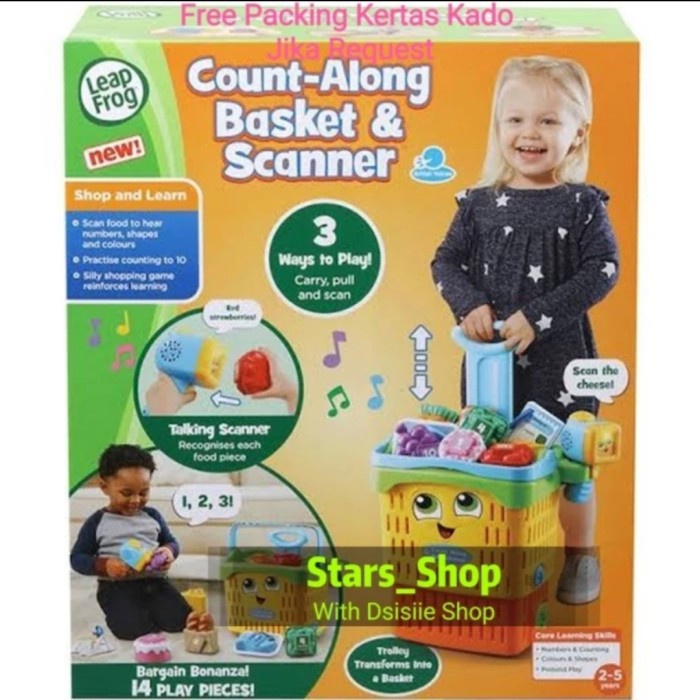 ✨Baru Leap Frog Count Along Basket  Scanner Playset Original / Leapfrog Bisa Gojek