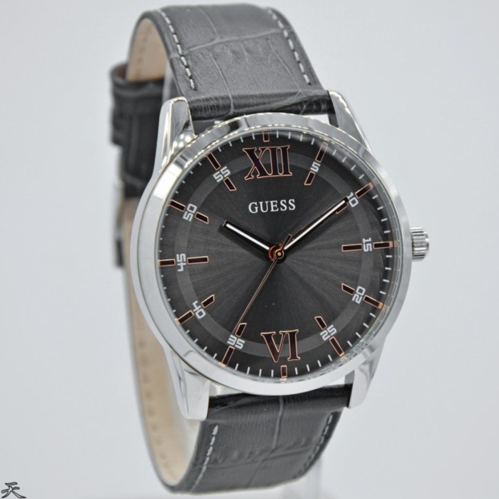 ✅Ori Jam Tangan Guess W1307G1 Original Garansi 1 Tahun Tali Kulit Bisa Gojek