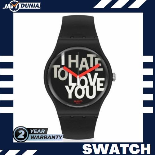 ✅Ori Jam Swatch Original Suob185 Suob 185 Jam Pria La Hate 2 Love Berkualitas