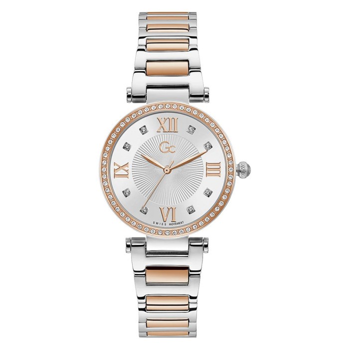 ✅New Ori Gc Y64001L1Mf - Jam Tangan Wanita - Silver Kombinasi Rosegold Bisa Sameday