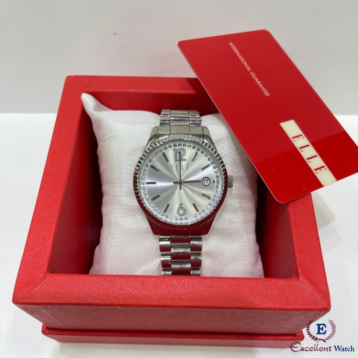 ✅New Excellent Watch Jam Tangan Wanita Elle El20331B01C Silver Terbatas