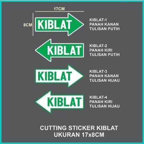 

Cutting Sticker KIBLAT 17x8CM untuk Plafon Papan Tembok DLL 20JVLZ3 t