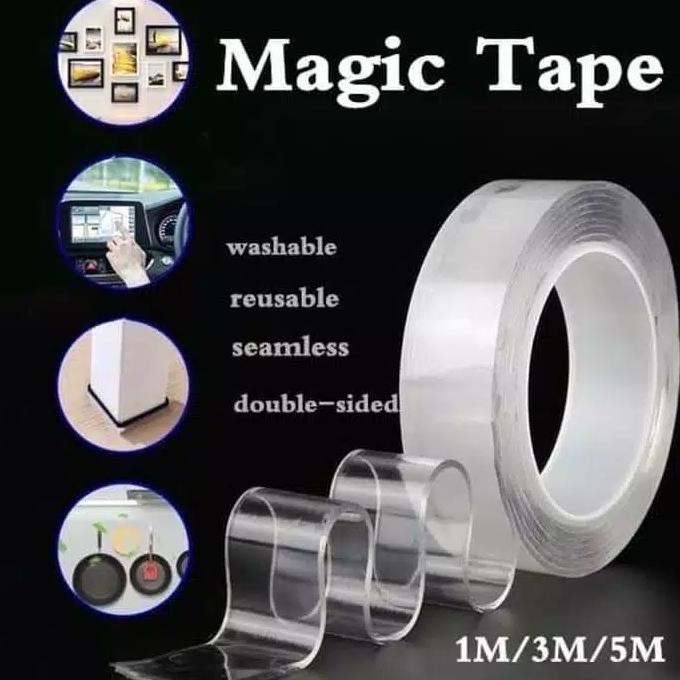 

Ivy Grip Tape Double Tape Transparan Multifungsi 1 Meter X 3 Cm Kode 436