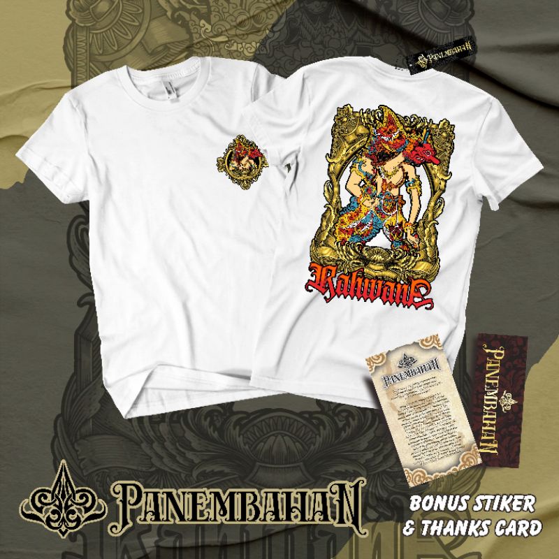 KAOS JAWA RAHWANA LENGAN PENDEK HITAM/PUTIH BY PANEMBAHAN