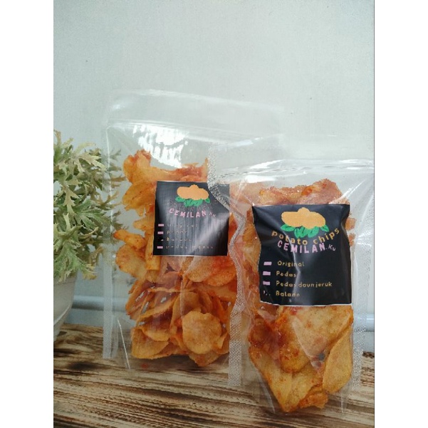 

potato chips/kripik kentang BALADO 100GR