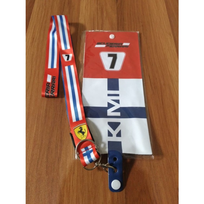 Promo Official Merchandise F1 Lanyard Kimi Raikkonen Scuderia Ferrari Team