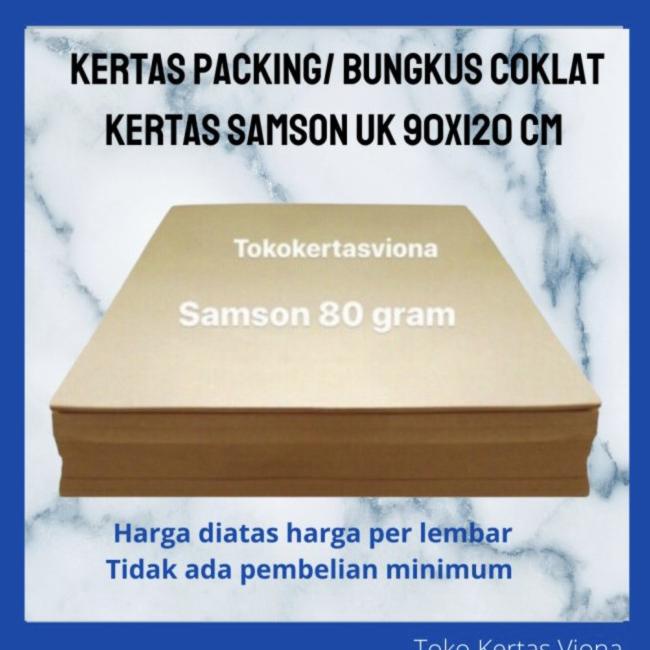 

Kertas Samson Coklat 90x120 cm kertas packing 100 lembar |Top|Best