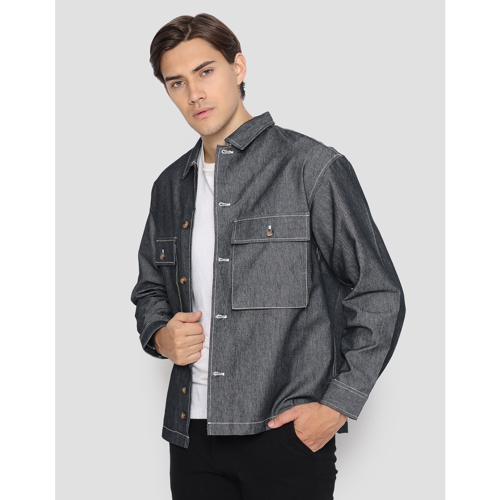d&f Jaket Denim 2 Pocket Pria 118704734