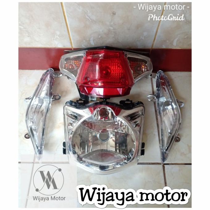 Paket Reflektor Lampu Depan Belakang Plus Sen Honda Beat Karbu Pertama