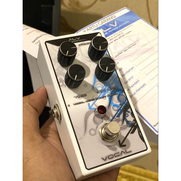 Efek Mic Vocal ALV Stompbox echo delay ada footswitch
