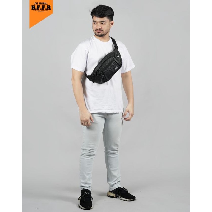Tas Waistbag Pria Buffers Saint - Black