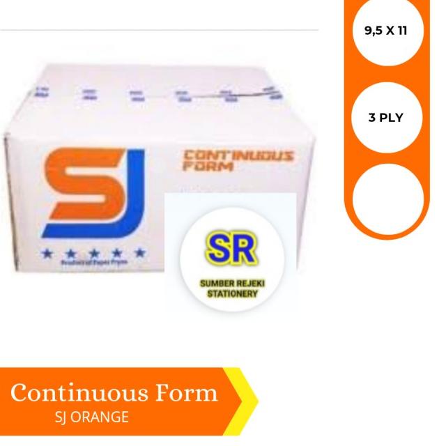 

SJ ORANGE CONTINUOUS FORM ( 9,5 X 11 ) 3 PLY |Top|Best