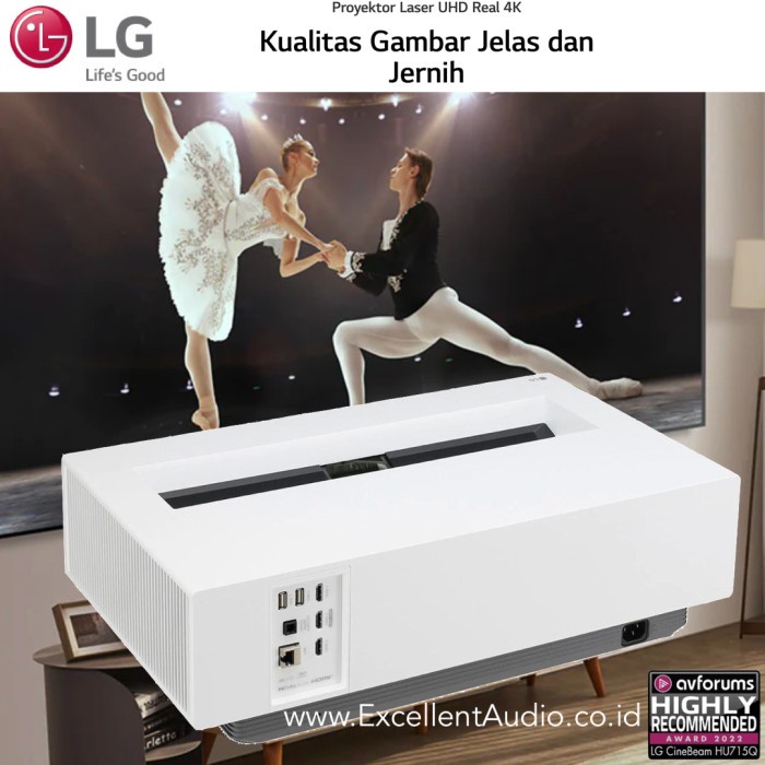 Hawas Lg Hu715 Hu715Q Cinebeam Ultra Short Throw 4K Laser Projector