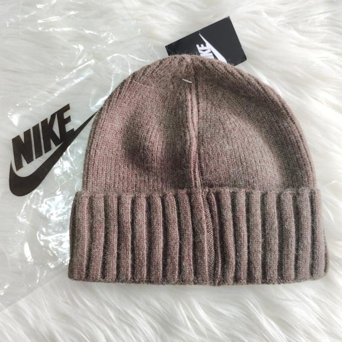 K-151 Topi Kupluk / Short Beanie Nike Mocca