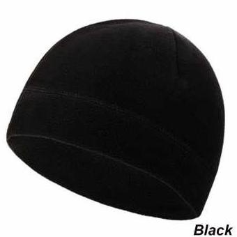 Topi Kupluk Topi Dewasa Pria Wanita Camping Cycling Skiing Cap Hitam