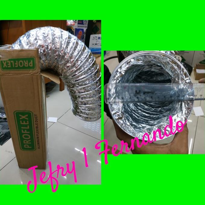 Flexible Duct 5" Hose Ducting 10M Exhaust Cerobong Ac Portable 13Cm