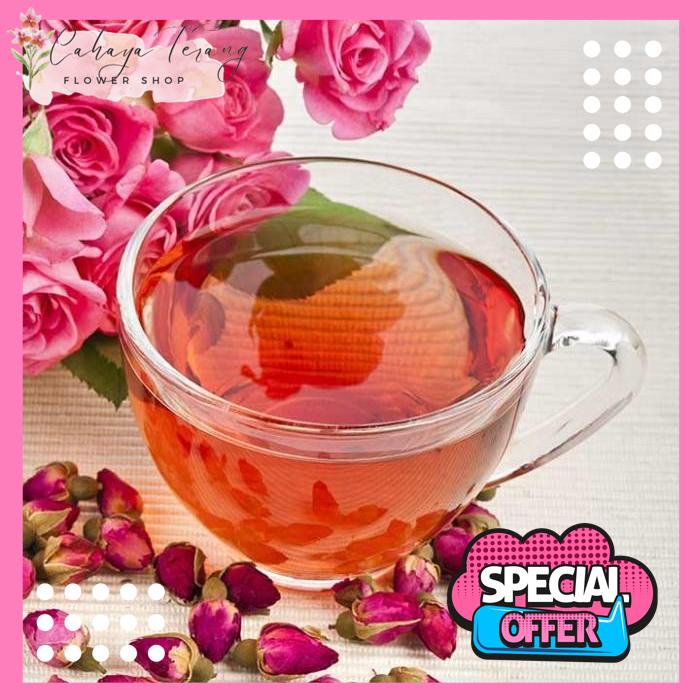 

HOT SALE TEH KUNCUP BUNGA MAWAR / RED ROSE BUDS FLOWER TEA 50G !!!