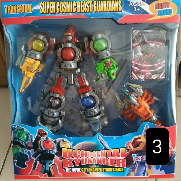 Mainan Anak Uchusentai Kyuranger Transform Ready