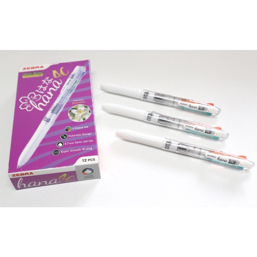 

ZEBRA HANA 4C SEMIGEL WHT 1=12 (2040045)