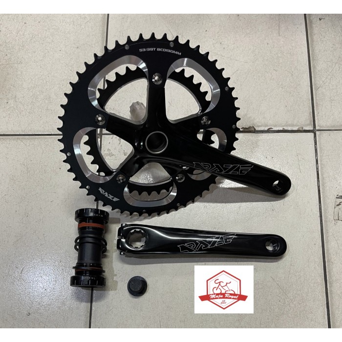 ✨Ori Crankset Raze Double Speed Hollowtech Ii 2 Crank Sepeda Lipat Mtb New Diskon