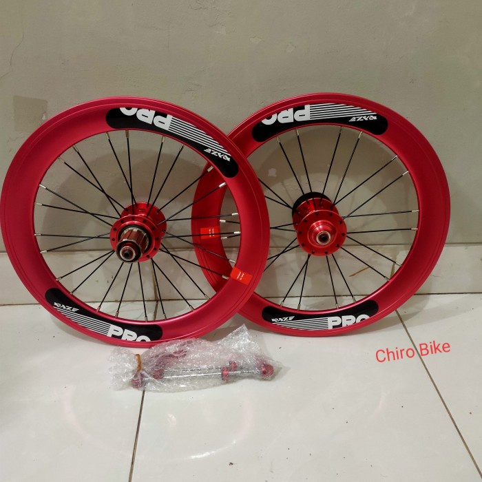 ✨Ori Wheelset 16 Plus 349 Raze Pro Disc Brake Merah Terbaru