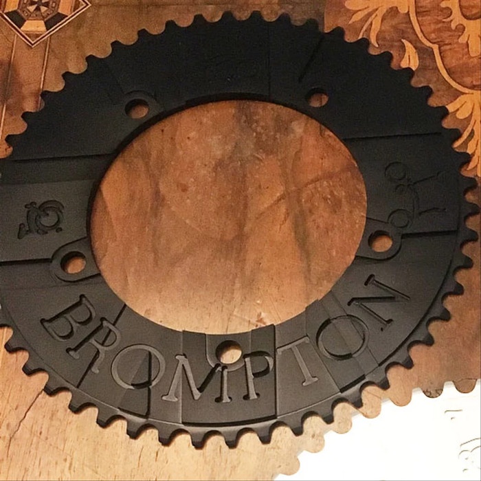 ✨Ori Bespoke Brompton Flag 50T-Bcd130 Chainring - Black Bisa Gojek