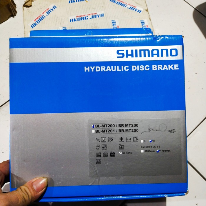 ✨Ori Brake Set Hydraulic Shimano Mt 200 Rem Cakram Sepeda Baca Deskripsi Ya Berkualitas