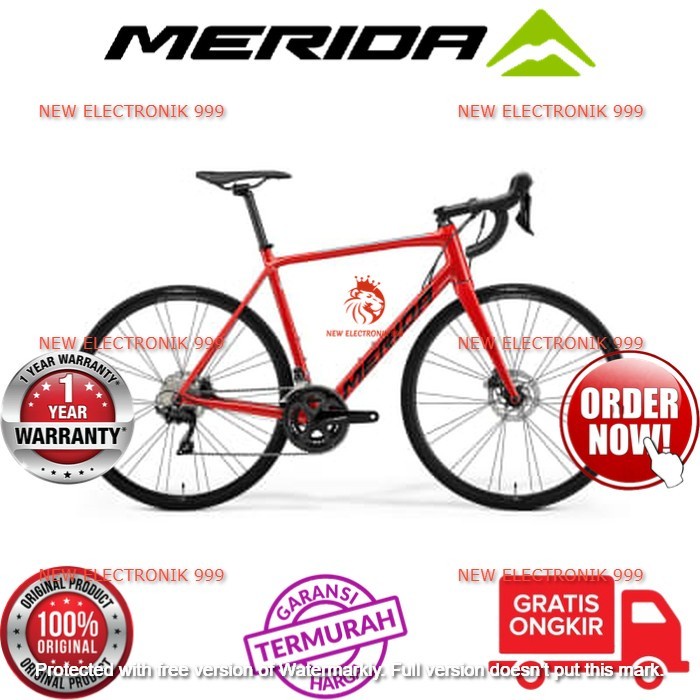 ✨New Ori Merida Sepeda Road Bike Scultura 400 52 Gold Merah Diskon