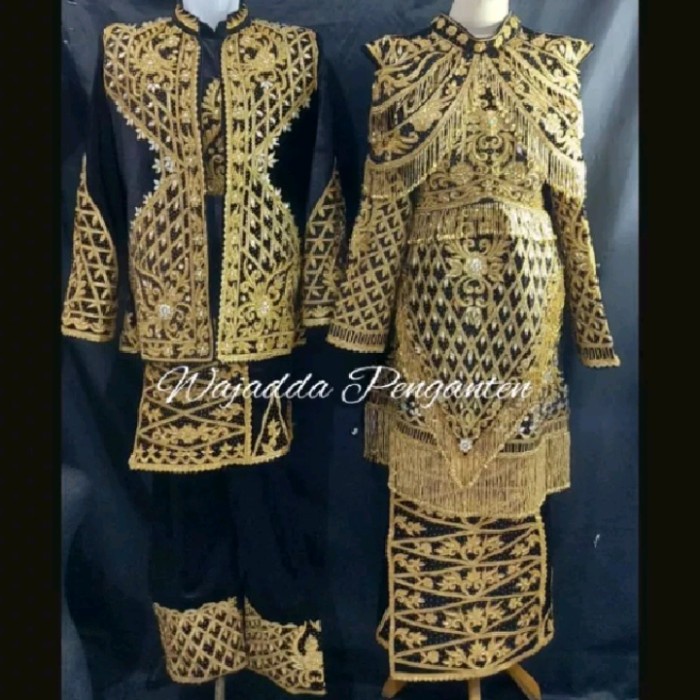 ✨New Baju Pengantin Minang Padang Warna Hitam Gold Terbaru