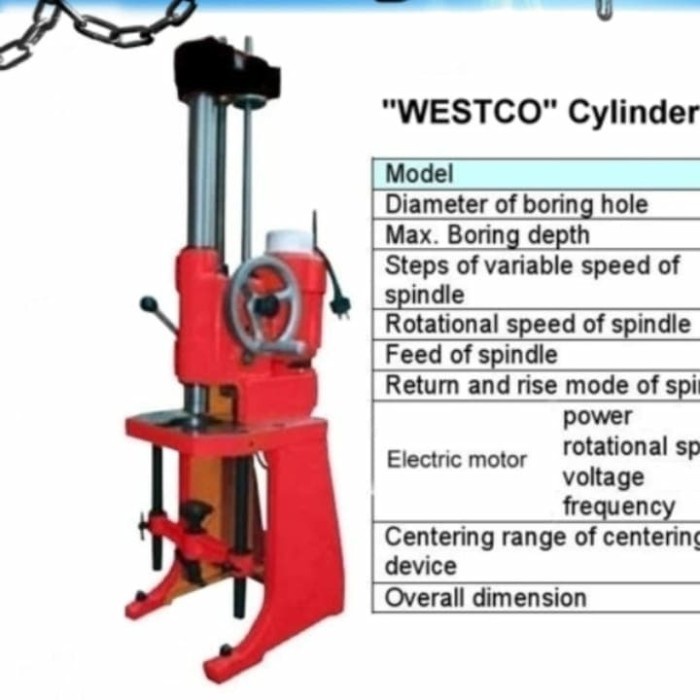 ✅Termurah Mesin Kolter Westco T807 - Cylinder Boring Machine - Boring Piston Bisa Sameday