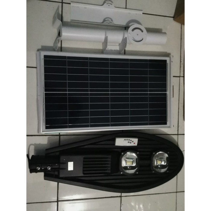 ✅Ready Lampu Jalan Pju Cobra Solar Panel Solar Cell Led 100W Bisa Sameday