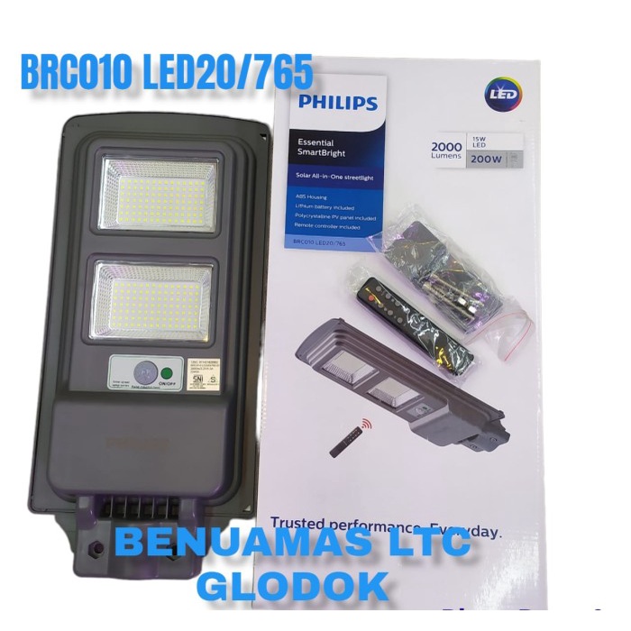 ✅Original Lampu Solar Led Philip Brc010 Led20 / Lampu Pju 152Watt Terbaru