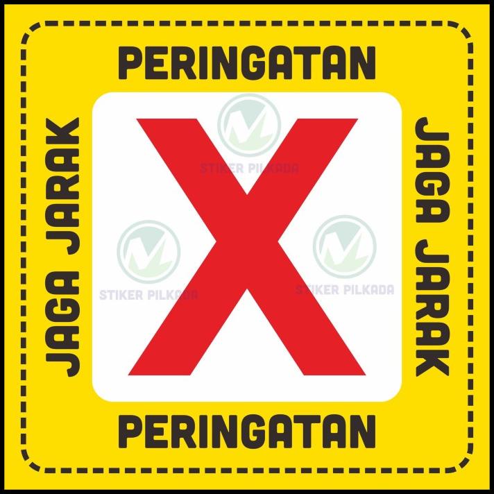 

TERMURAH STIKER JAGA JARAK 38,5X38,5CM !!!!!!
