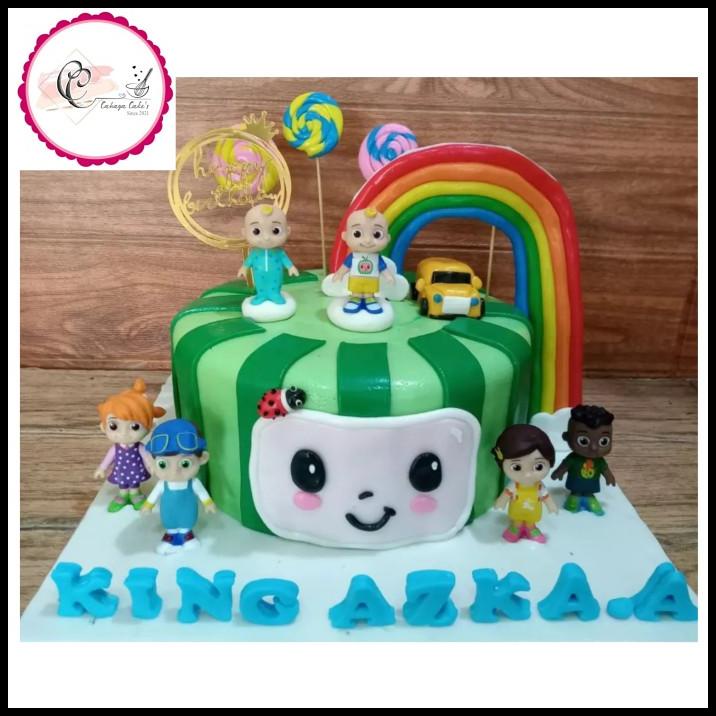 

GRATIS ONGKIR KUE ULANG TAHUN COCOMELON / COCOMELON CAKE / COCOMELON CARTOON CAKE !!