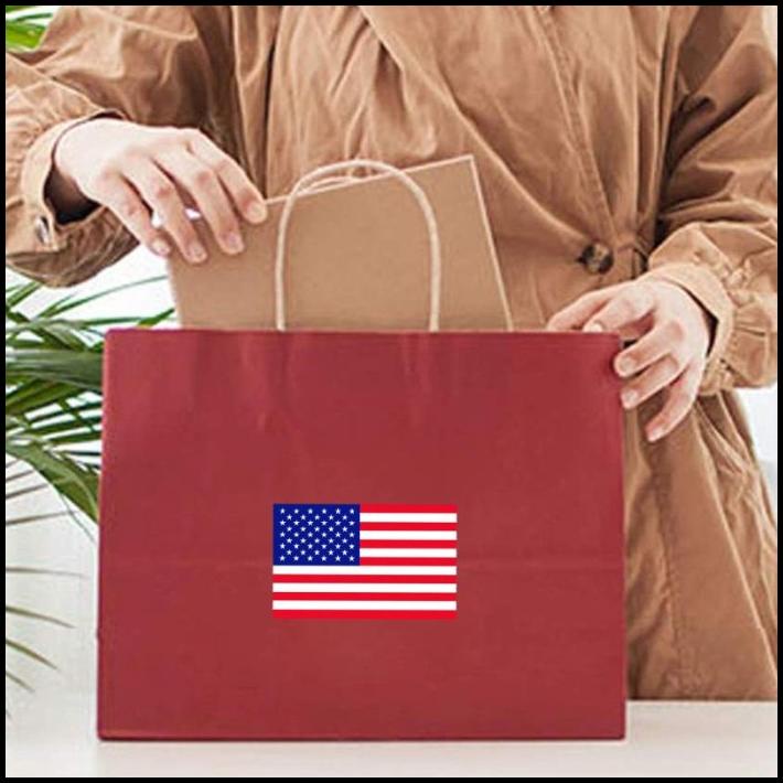 

BEST DEAL SPESIAL 250PCS / ROLL STIKER MOTIF BENDERA AMERIKA SERIKAT UNTUK !!